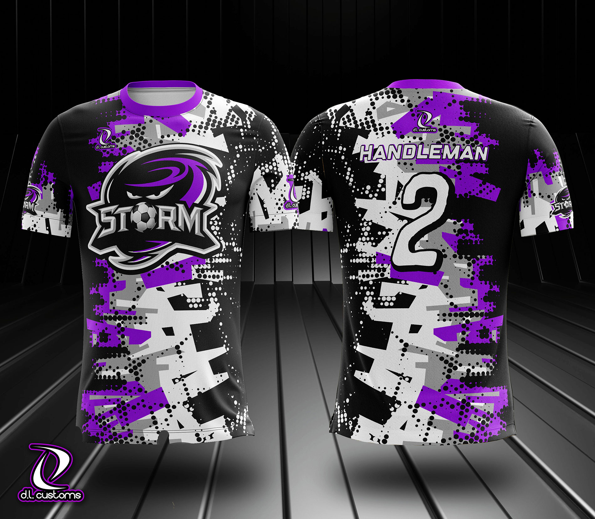 Storm Soccer uniform design by D.L. Customs
