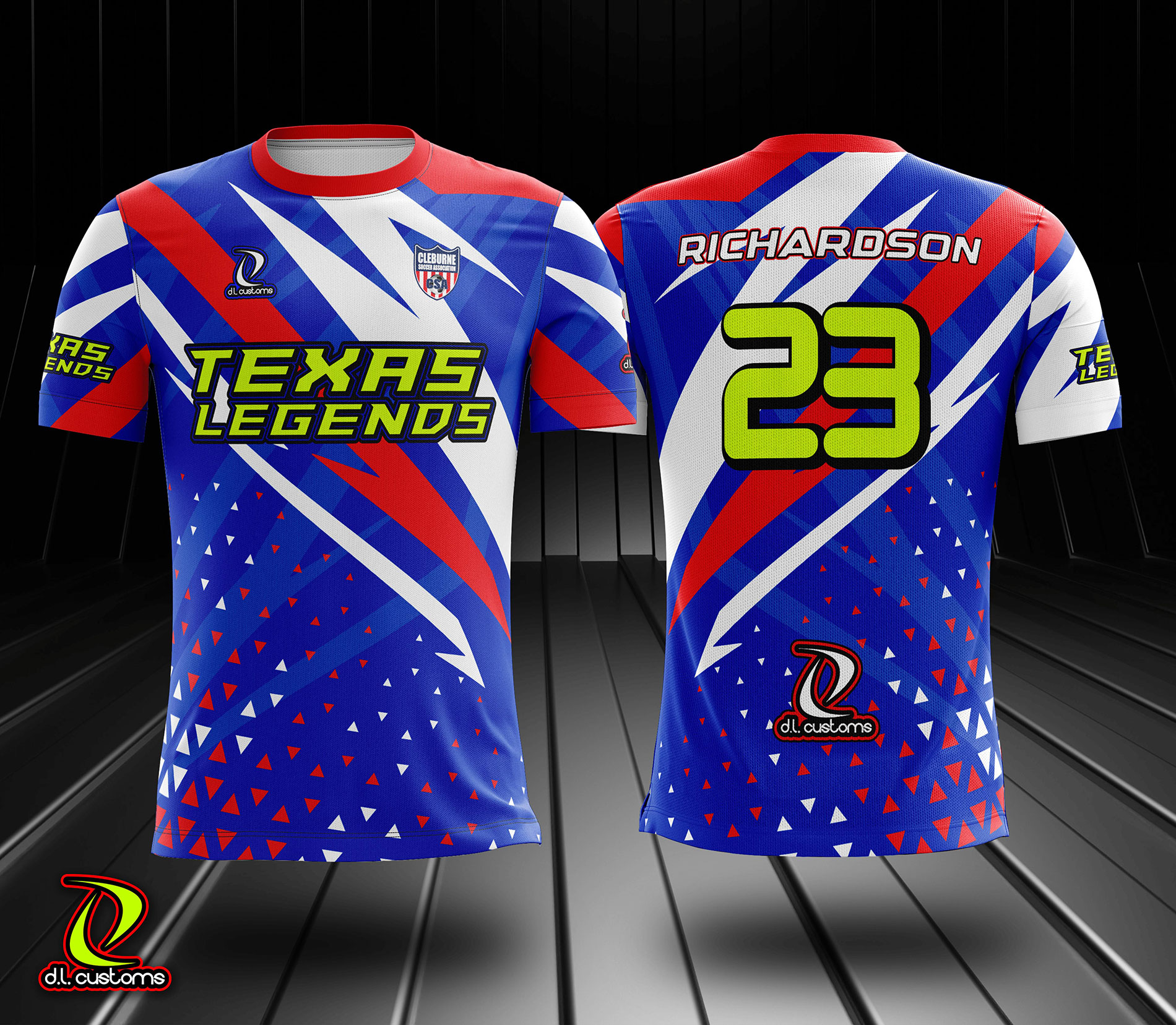 Texas Legends Softball uniform design